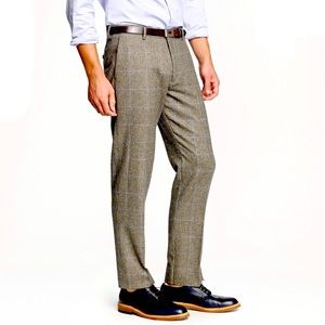 J. CREW Thompson Slim Fit Men’s Suit Pant - Prince of Wales Gray Glen Plaid Wool